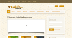 Desktop Screenshot of nicheblogempire.com