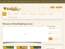 Tablet Screenshot of nicheblogempire.com